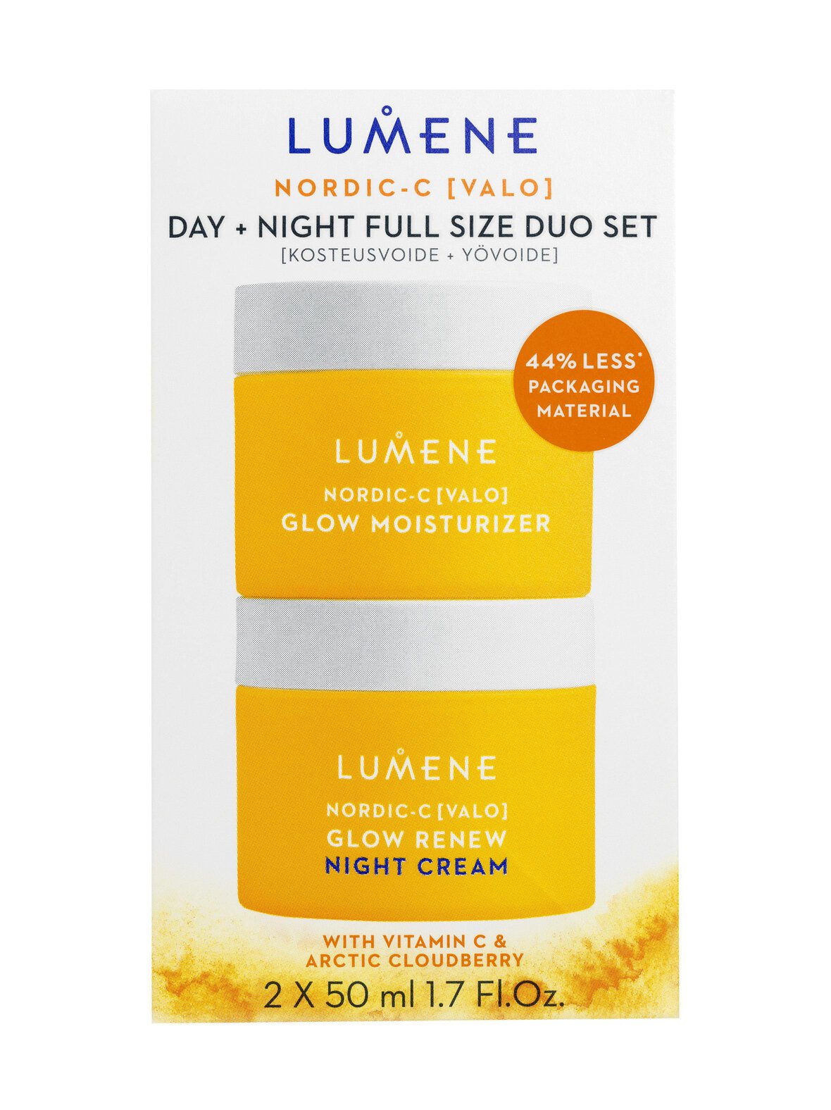 VALO Nordic-C Day + Night Duo Set -tuplapakkaus, 2x50ml