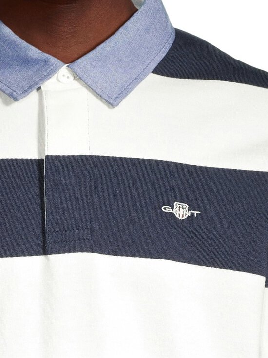 GANT - Chambray Stripe -rugbypaita - 113 EGGSHELL | Stockmann - photo 4