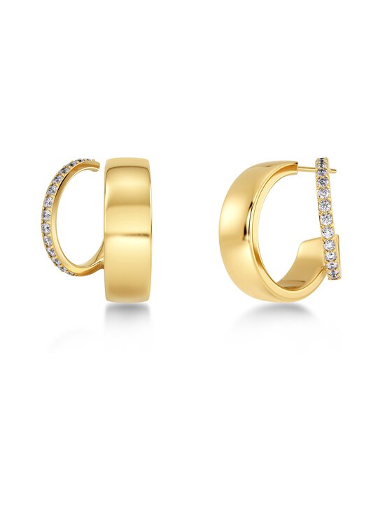 Edblad - Plié Hoops Double -korvakorut - STEEL | Stockmann - photo 1