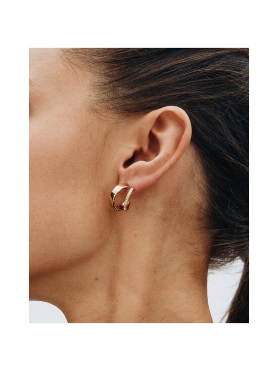 Edblad - Plié Hoops Double -korvakorut - STEEL | Stockmann - photo 2