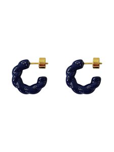 ROMANIN - La Grande Bellezza Medium -korvakorut - MIDNIGHT NAVY/GOLD | Stockmann