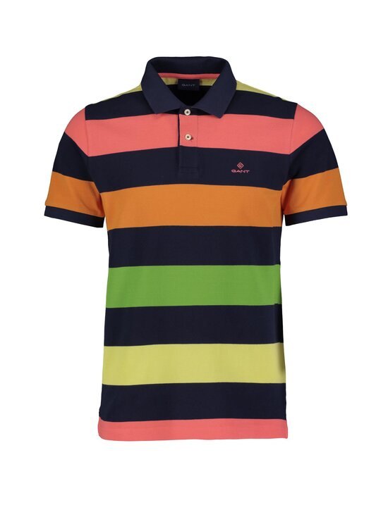 Barstripe Pique SS Rugger -pikeepaita