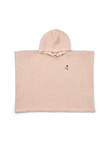 Liewood - Paco Embroidery -poncho - 2397 Y/D STRIPE TUSCANY ROSE / CREME DE LA CREME | Stockmann