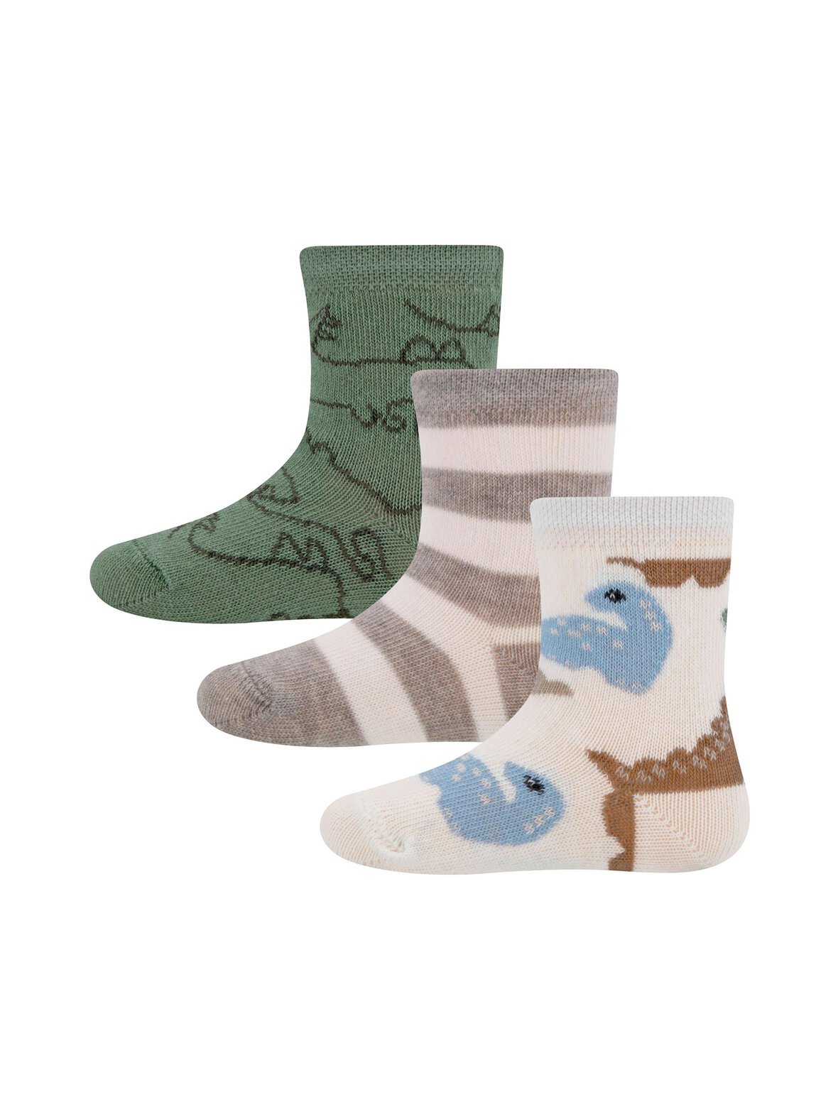 Stripes Dinos -sukat 3-pack