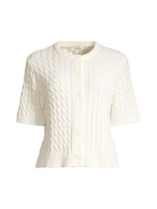 MY ESSENTIAL WARDROBE - Divamw- lyhyt neuletakki - 240 SNOW WHITE | Stockmann