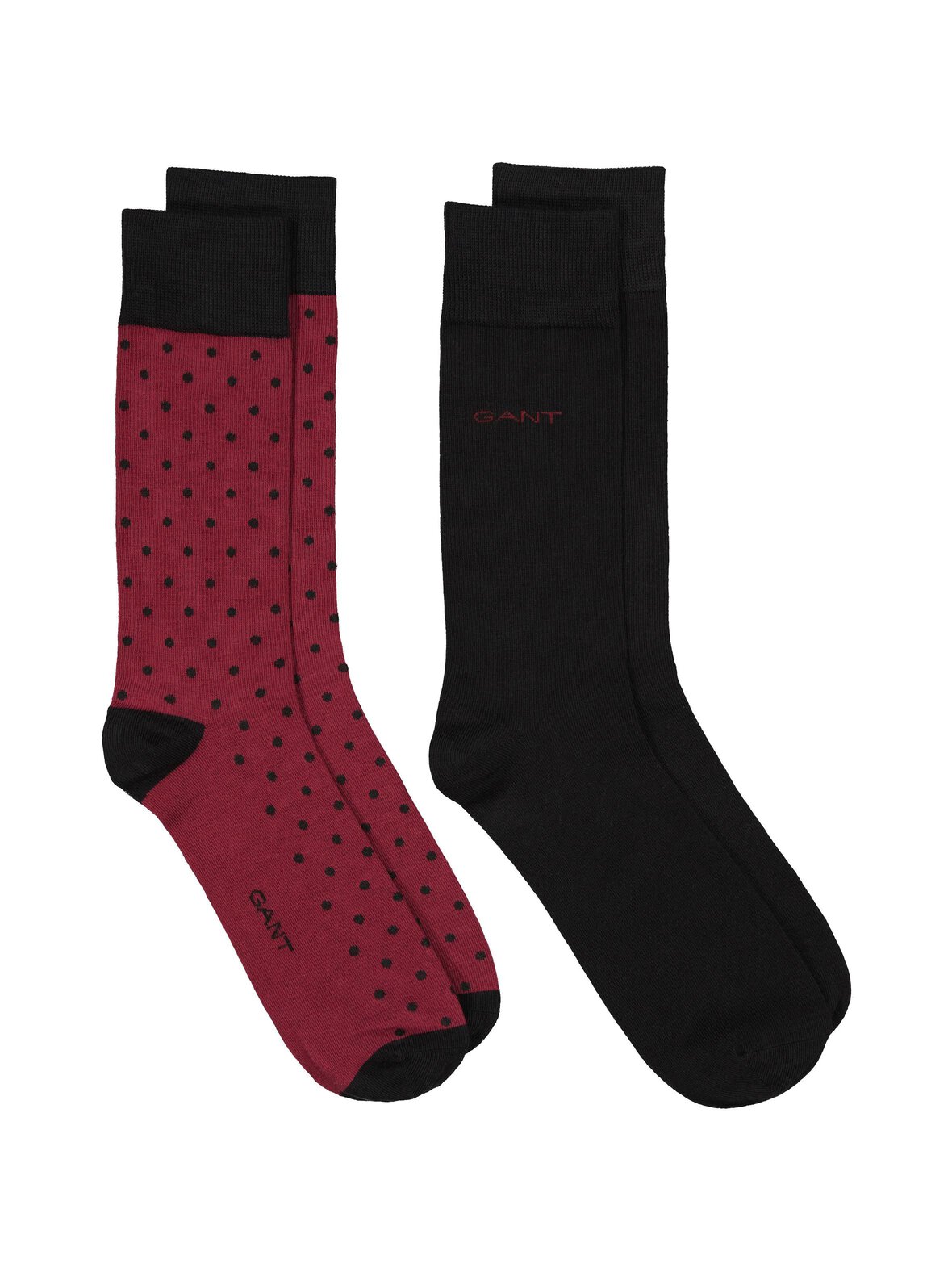 Pilkulliset ja yksiväriset sukat, 2-pack