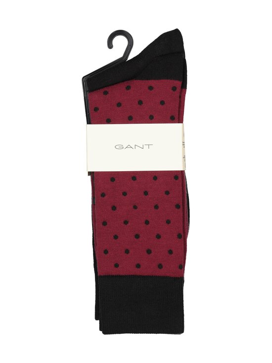 GANT - Pilkulliset ja yksiväriset sukat, 2-pack - 558 RICH WINE | Stockmann - photo 3
