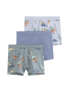 Lindex - Dinosaurs bokseršorti, 3-paka - 7325 BLUE | Stockmann