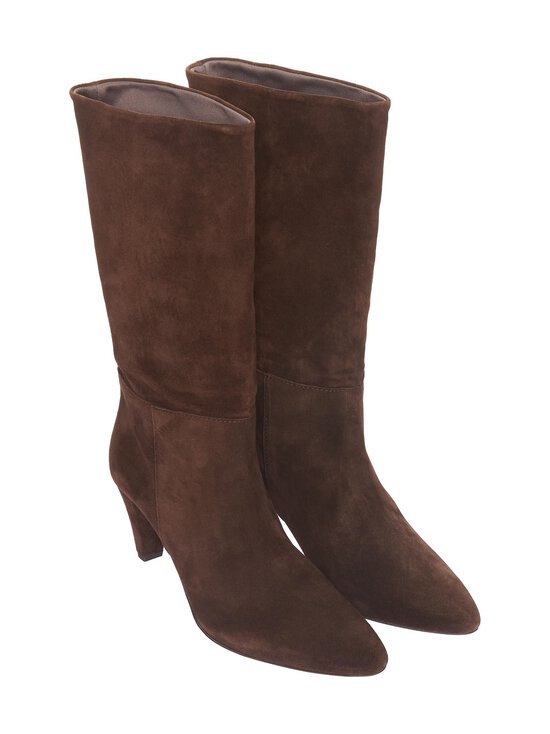 Unisa - Laia Tall Loose -mokkanahkasaappaat - WALNUT | Stockmann - photo 5