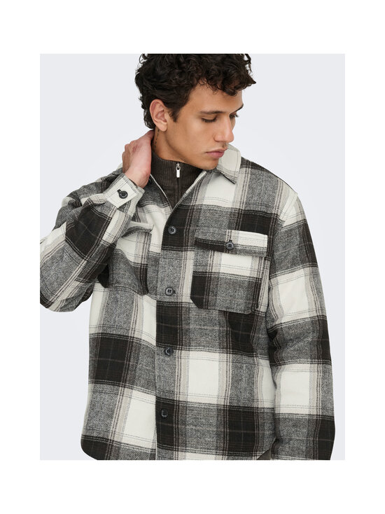 Only & Sons - Särkjakk OnsZack Overshirt - BLACK DETAIL:CHECKS | Stockmann - photo 4