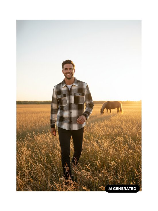 Only & Sons - Särkjakk OnsZack Overshirt - BLACK DETAIL:CHECKS | Stockmann - photo 7