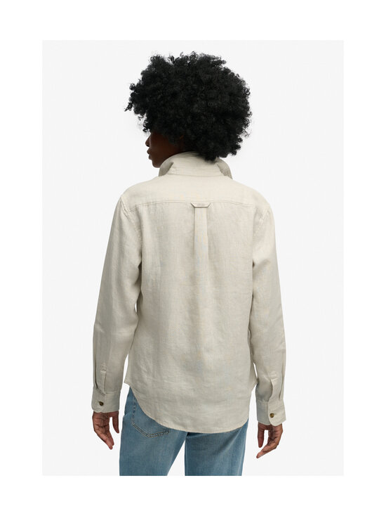 Superdry - Premium Linen Slim -paita - 1LC LIGHT STONE BEIGE | Stockmann - photo 5