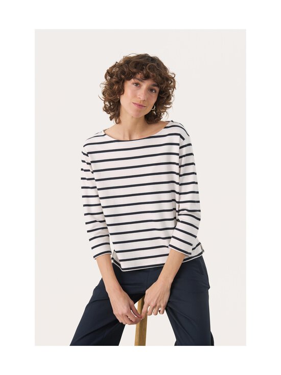 Part Two - NelaPW-trikoopaita - 303998 DARK NAVY STRIPE | Stockmann - photo 4