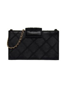 Tory Burch - Fleming Mini Chain Wallet -pikkulaukku - BLACK | Stockmann