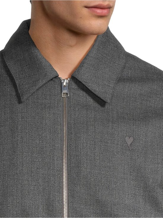 Ami Paris - Ami De Coeur Padded Zipped -takki - A189 GRIS CARBONE | Stockmann - photo 4