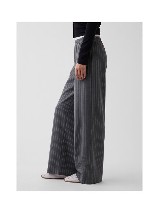 GAP - Easy Wide Leg Twill bikses - GREY STRIPE | Stockmann - photo 3