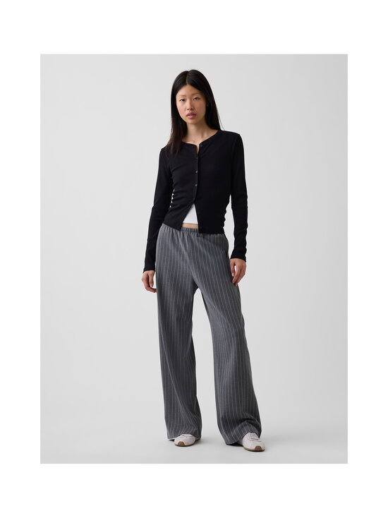 GAP - Easy Wide Leg Twill bikses - GREY STRIPE | Stockmann - photo 6