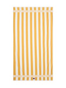 Lexington - Block Striped Cotton Terry -rantapyyhe - 3003 YELLOW/WHITE | Stockmann
