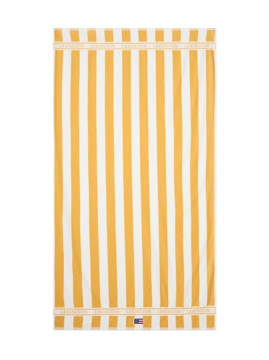 Lexington - Block Striped Cotton Terry -rantapyyhe - 3003 YELLOW/WHITE | Stockmann - photo 1