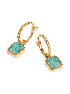 MISSOMA - Amazonite Mini Charm Pyramid -kullatut korvakorut - GOLD | Stockmann
