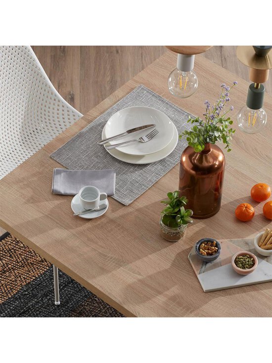 Kave Home - Argo-ruokapöytä valkoinen melamiini / puunvärinen teräs 200 x 100 cm - WHITE | Stockmann - photo 7