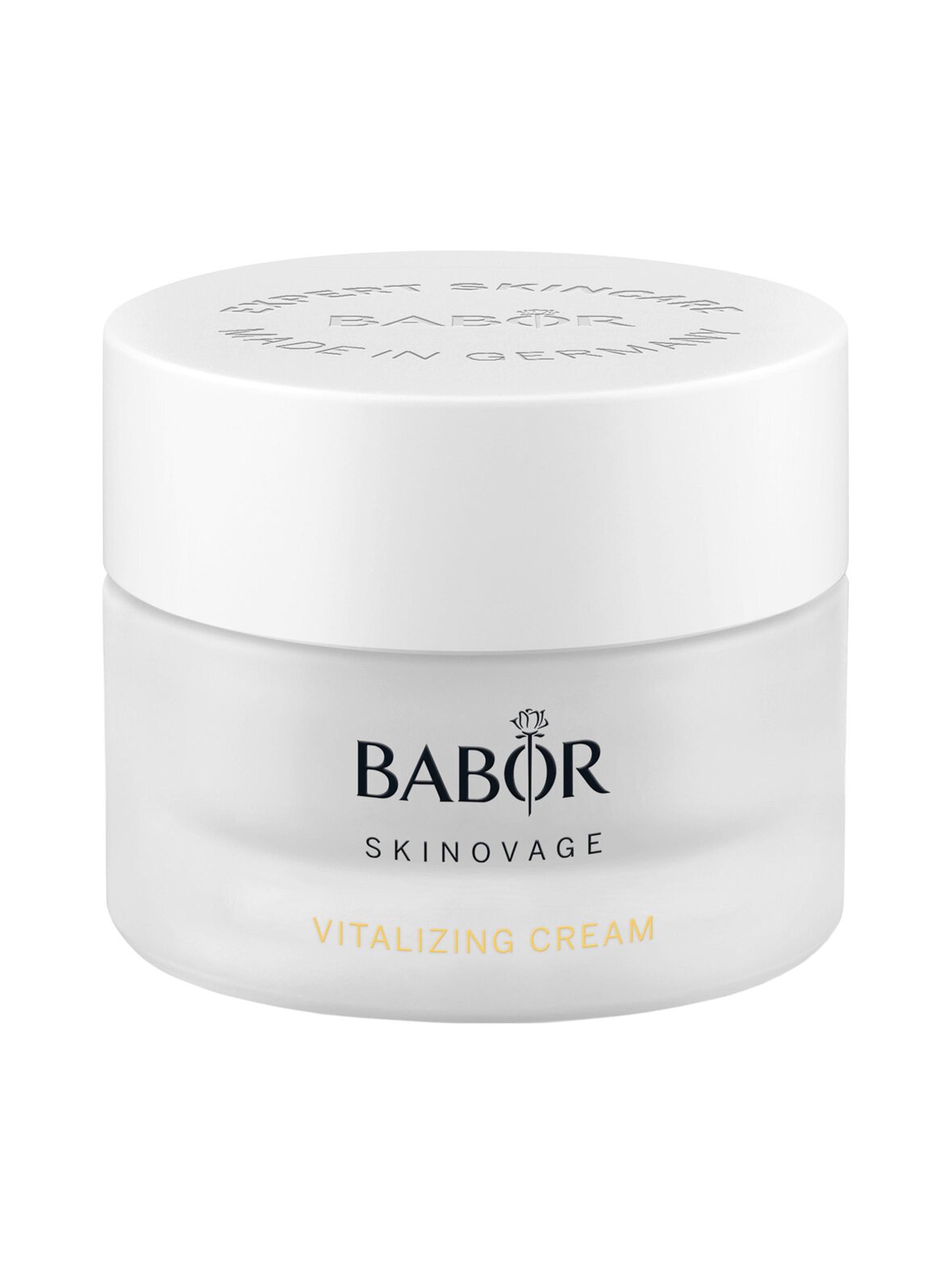 Skinovage Vitalizing Cream -voide, joka antaa lisäksi pirteyttä ja hehkua väsyneelle, harmaalle iholle.