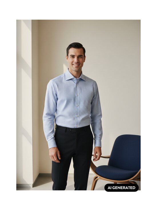 Stenströms - Triiksärk Slimline - 113 LIGHT BLUE CHECK | Stockmann - photo 3