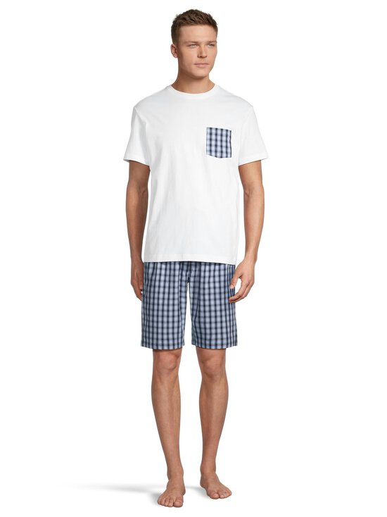 Cap Horn loungewear - Jasper-pyjama 2-osainen - WHITE/ LT. BLUE CHECK | Stockmann - photo 2