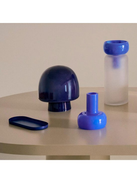 Kave Home - Reig-pöytävalaisin sininen lasi ⌀ 20 cm - BLUE | Stockmann - photo 5