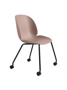 Gubi - Beetle-työtuoli - MUSTA,VAALEANPUNAINEN | Stockmann