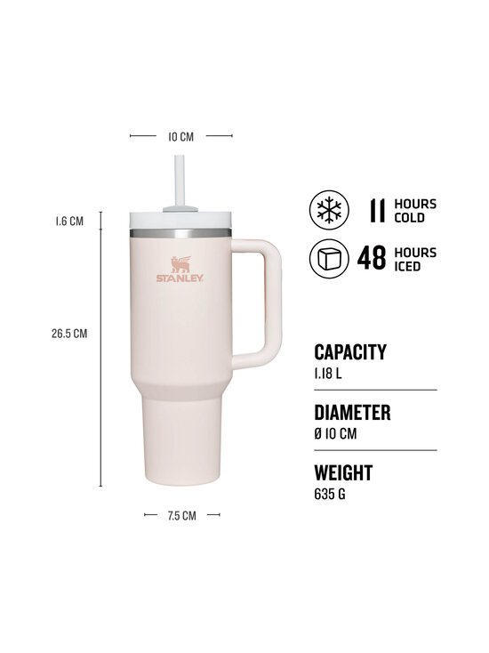 Stanley - Termoskruus The Quencher H2.O FlowState™ Tumbler - ROSE QUARTZ - photo 3 Stanley - Termoskruus The Quencher H2.O FlowState™ Tumbler - ROSE QUARTZ | Stockmann - photo 3