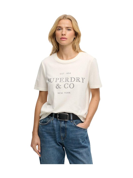 Superdry - Luxe Casual Relaxed t-paita - 22C CREAM | Stockmann - photo 1