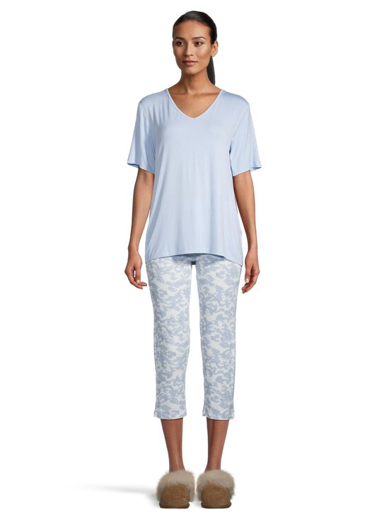 Damella - Bamboo- pyjamapaita ja pyjamacaprit - 282 SKY BLUE | Stockmann - photo 4