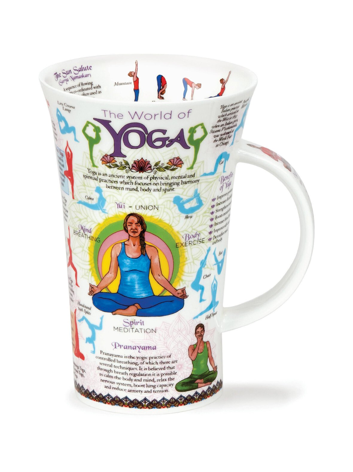 Dunoon Glen world of yoga -posliinimuki 0.6 l