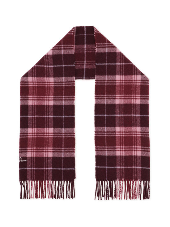 Les Deux - Signature Check -huivi - 654 CHOCOLATE TRUFFLE RED | Stockmann - photo 2