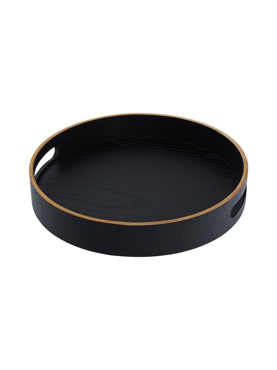 Casa Stockmann - Bando Black - pyöreä tarjotin kädensijoilla - FB-6030-03 MATT WENGUE BLACK | Stockmann - photo 2