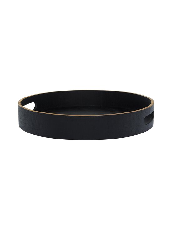 Casa Stockmann - Bando Black - pyöreä tarjotin kädensijoilla - FB-6030-03 MATT WENGUE BLACK | Stockmann - photo 3