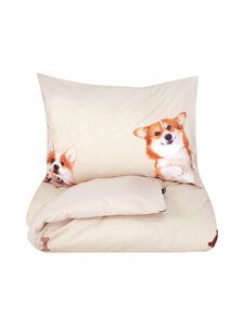Snurk - Voodipesukomplekt Corgi Friends - BEIGE | Stockmann
