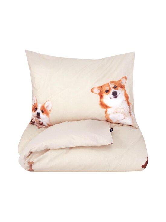 Snurk - Voodipesukomplekt Corgi Friends - BEIGE | Stockmann - photo 1