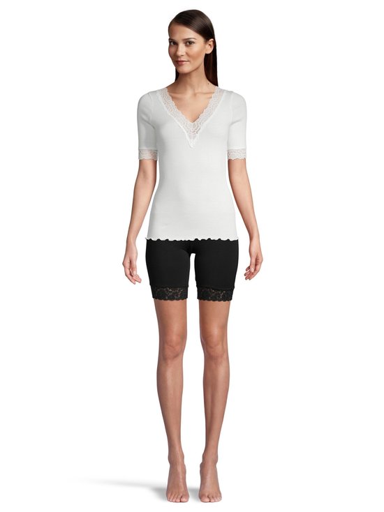 Rosemunde - Organic V-Neck T-Shirt -paita - 037 IVORY - photo 2 Rosemunde - Organic V-Neck T-Shirt -paita - 037 IVORY | Stockmann - photo 2