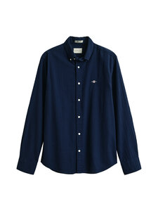 GANT - Seersucker krekls ar apkakli - 409 CLASSIC BLUE | Stockmann