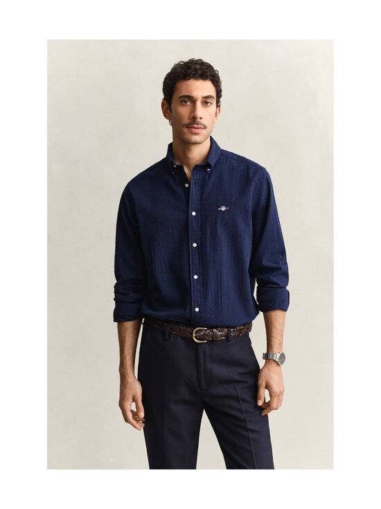 GANT - Seersucker krekls ar apkakli - 409 CLASSIC BLUE | Stockmann - photo 2