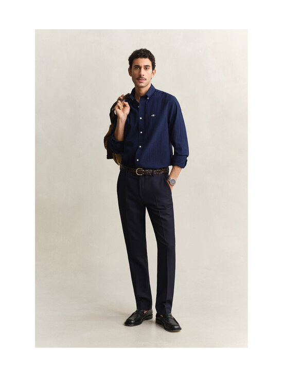 GANT - Seersucker krekls ar apkakli - 409 CLASSIC BLUE | Stockmann - photo 4