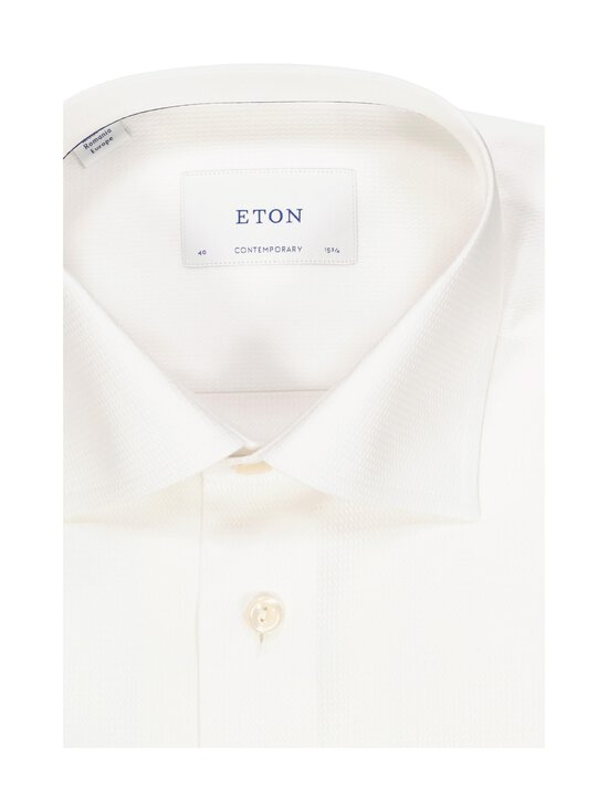 Eton - Contemporary Fit Semi-Solid Dobby krekls ar apkakli - 00 WHITE | Stockmann - photo 2