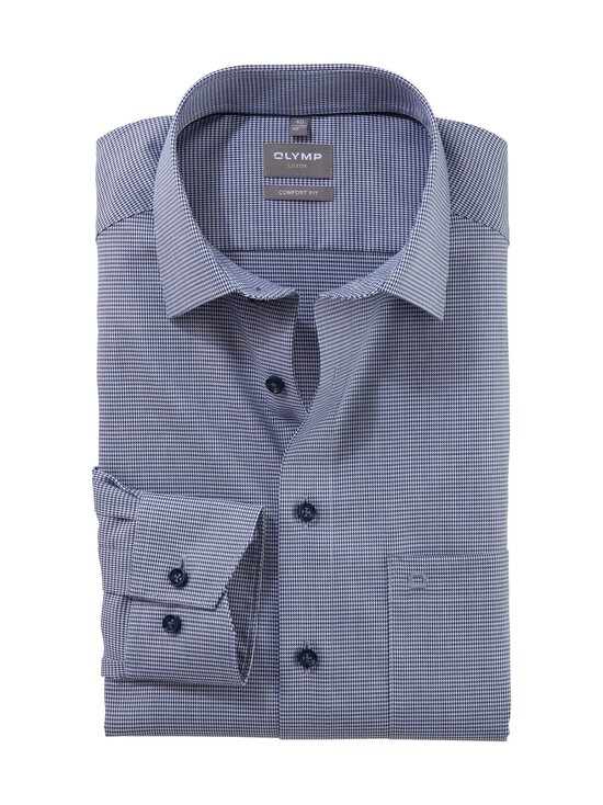 Olymp - Comfort Fit Houndstooth krekls ar apkakli - 18 MARINE - photo 1 Olymp - Comfort Fit Houndstooth krekls ar apkakli - 18 MARINE | Stockmann - photo 1