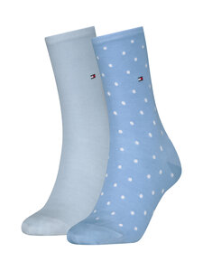 Tommy Hilfiger - Dot-sukat 2-pack - 046 LIGHT BLUE | Stockmann
