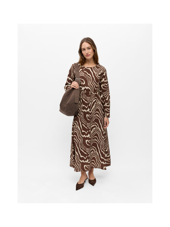 Object - ObjJacira O-neck kleita - SEAL BROWN AOP:BIRCH | Stockmann - photo 3