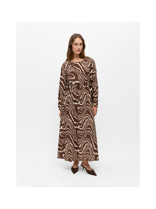 Object - ObjJacira O-neck kleita - SEAL BROWN AOP:BIRCH | Stockmann - photo 4
