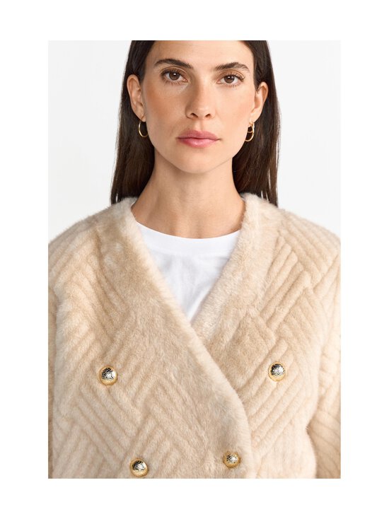 rich & royal - Long V-Neck -tekoturkistakki - CAFFEE LATTE 223 - photo 5 rich & royal - Long V-Neck -tekoturkistakki - CAFFEE LATTE 223 | Stockmann - photo 5