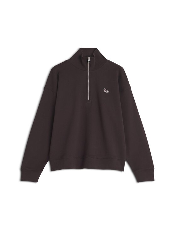 Maison Kitsuné - Baby Fox Half Zip -collegepaita - 0423 GANACHE | Stockmann - photo 1